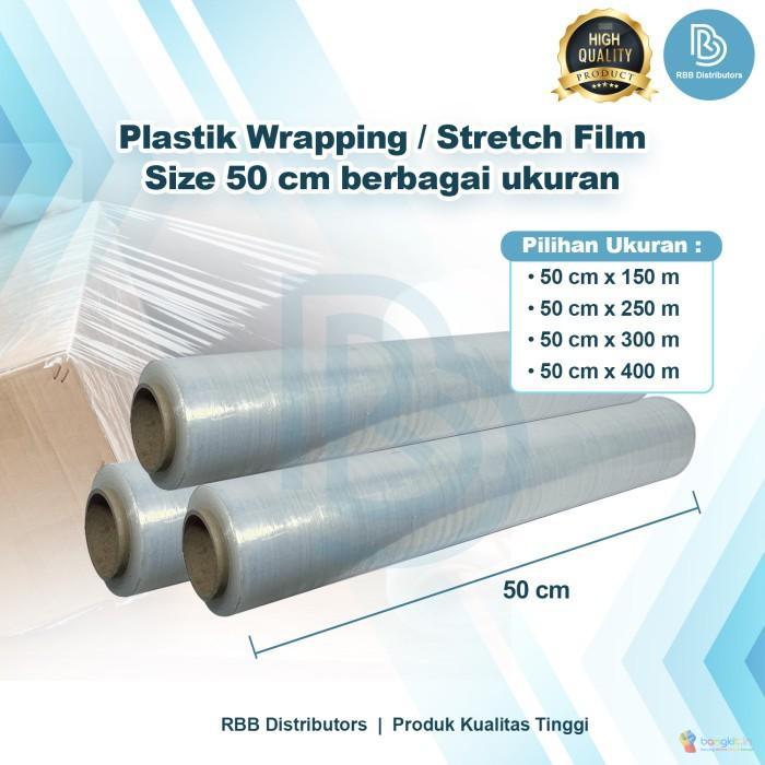 Plastik Wrapping / Wrapping Plastic / Wrapping Stretch Film 50cm - SS 50 x 150 M