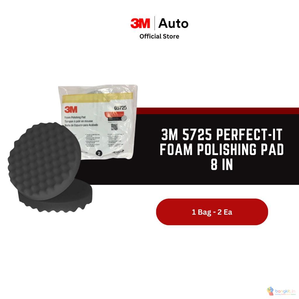 3M 5725 Perfect-It Foam Polishing Pad 8 in - 1 Bag isi 2 Each - Hitam