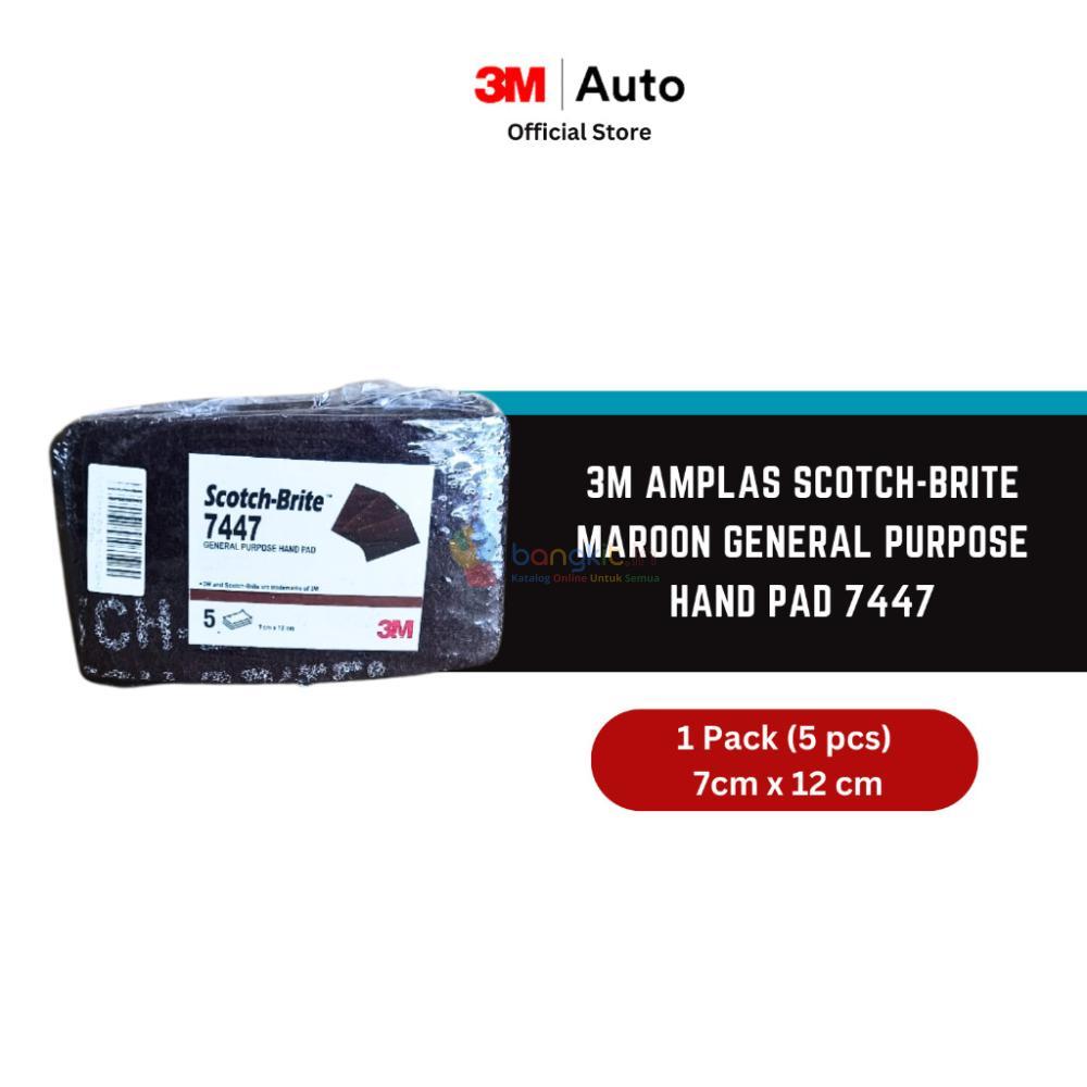 3M Scotch-Brite Maroon 6 in x 9 in Amplas