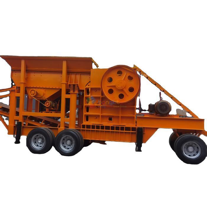 Complete Quarry Crushing Machine, Mobile Granite Limestone Gravel Jaw Crusher Factory Price Aggregate Rock Stone Crushing Plant