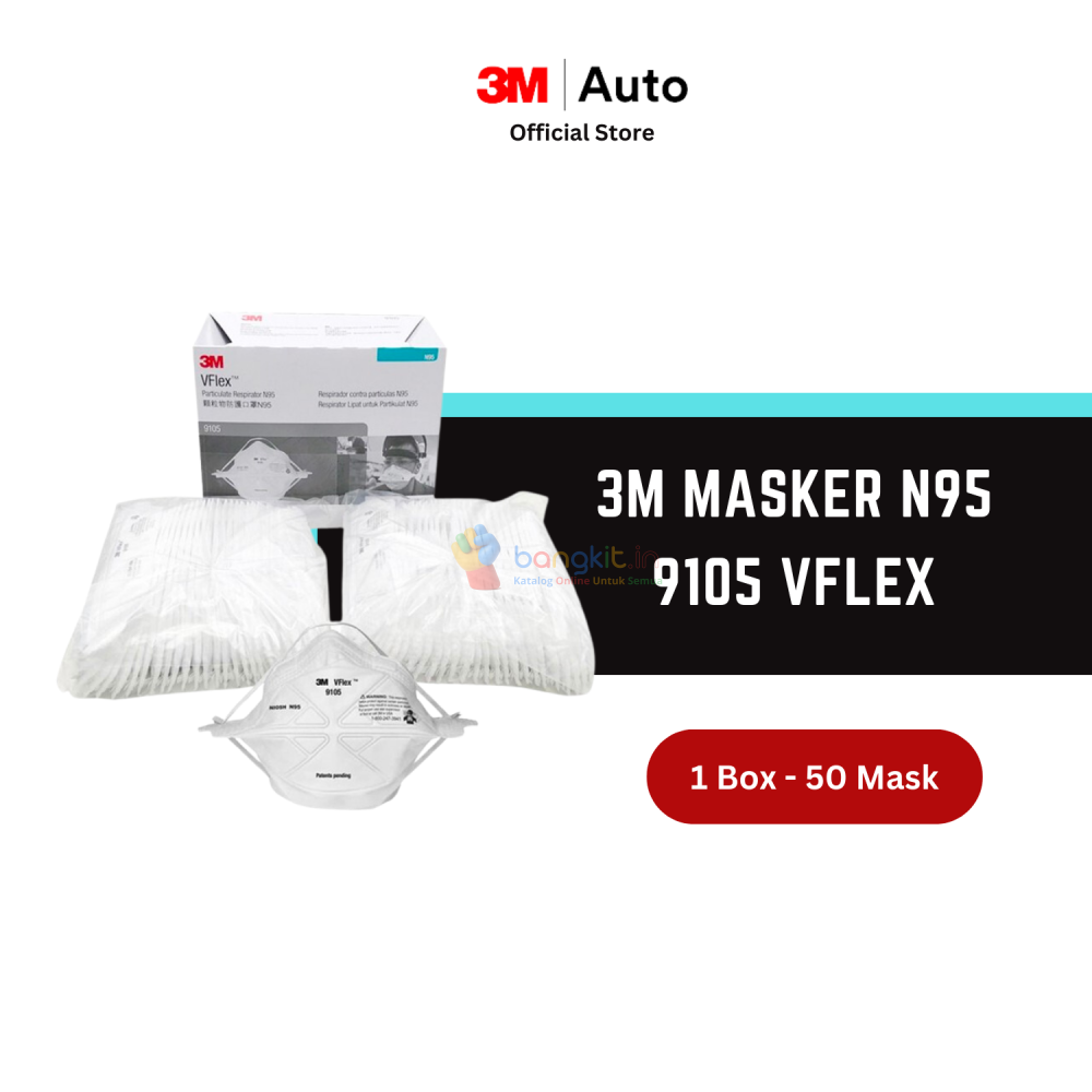 3M Masker N95 9105 VFlex Particulate Respirator - 1 Box isi 50 Masker