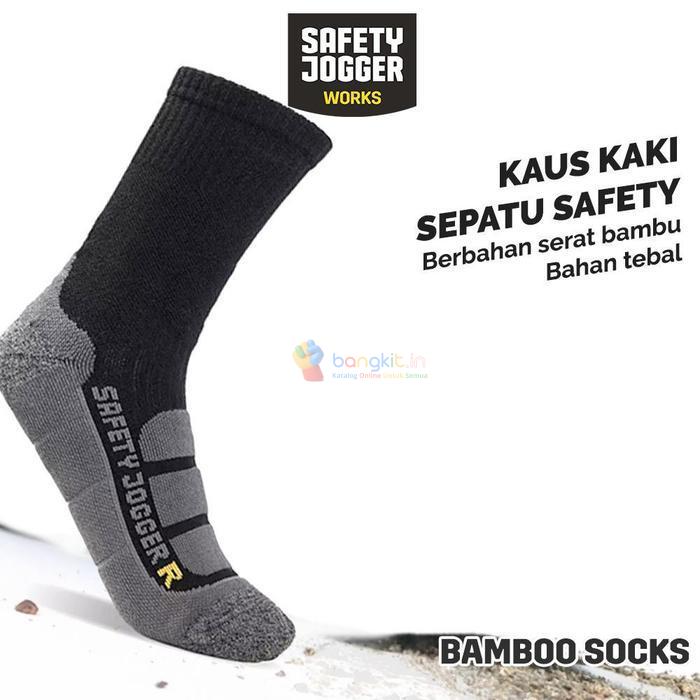 Safety Jogger Works Kaus Kaki Sepatu Safety Bamboo Bambu Serat Alami Anti-Bakteri & Anti-Bau Penyera
