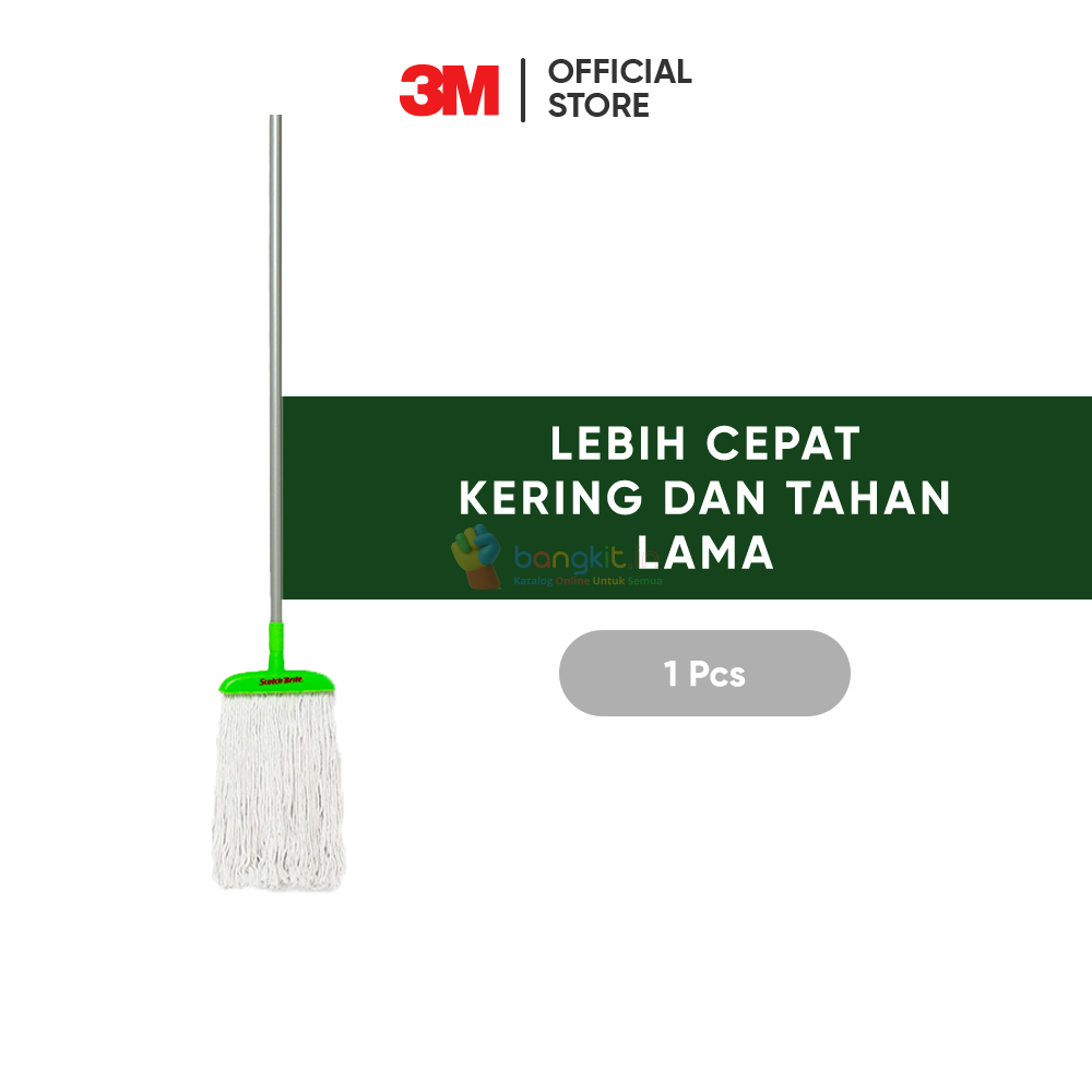 3M™ Scotch-Brite™ Pel Katun Kotak, Lebih cepat kering dan tahan lama, 1 pc, Medium