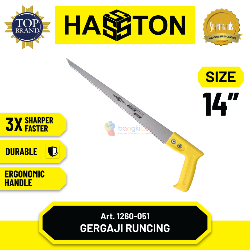 Hasston Gergaji Runcing 14" / Gergaji Lancip (1260)