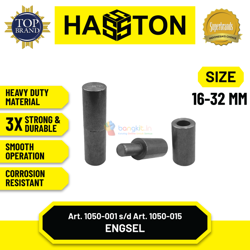 Hasston Engsel Bubut / Engsel Pagar / Engsel Pintu (1050)