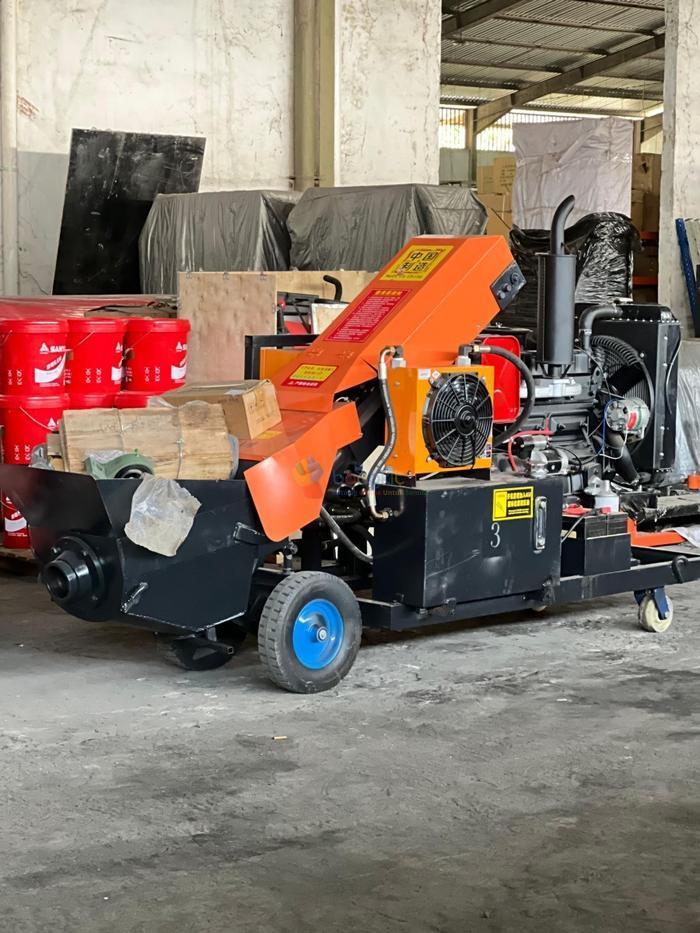 Mesin Concrete Pump 10A Diesel | Mesin Pompa Beton 8 Kubik Solar