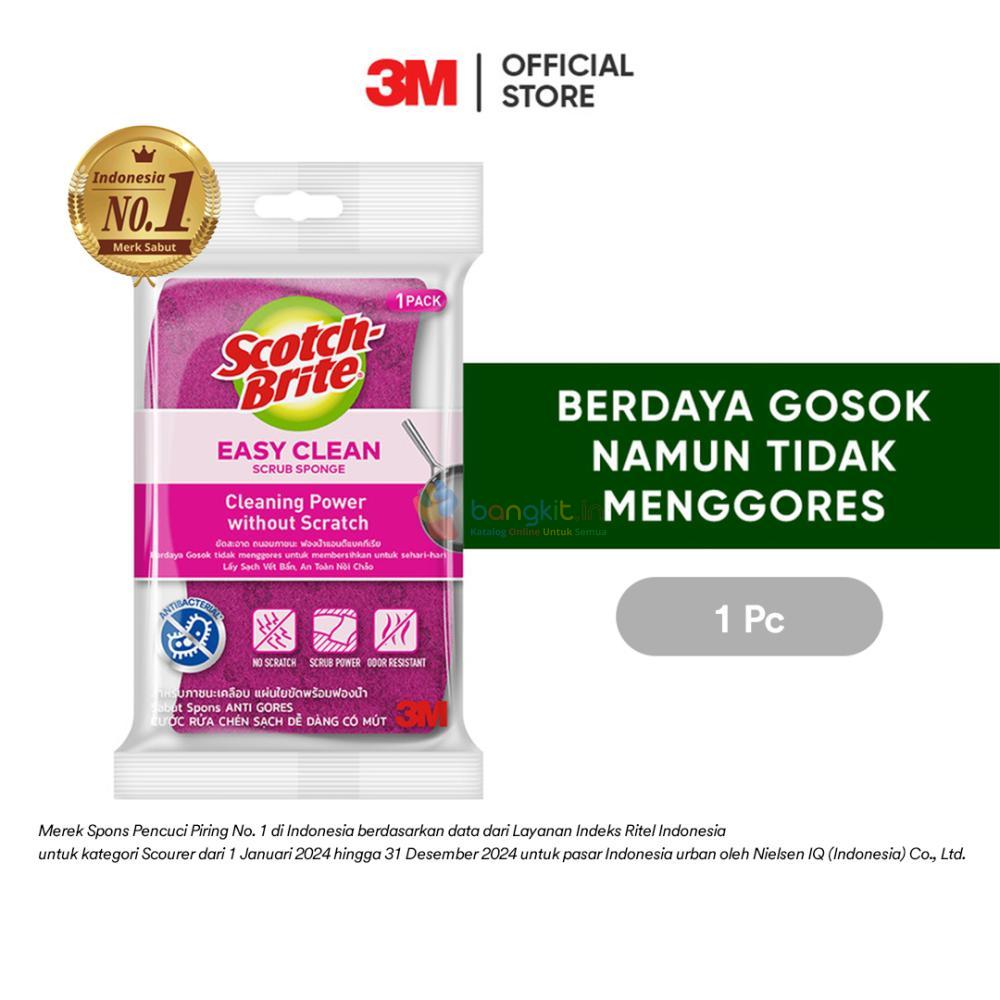 3M Scotch-Brite Sabut Spons Cuci Piring 1-34 - Value Pack