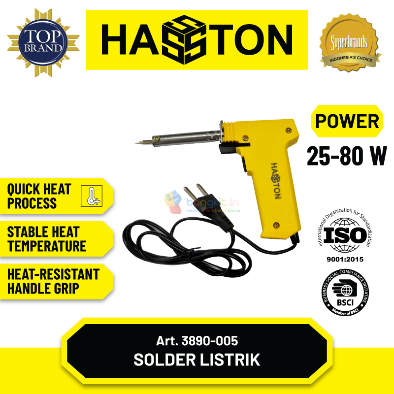 Hasston Solder Listrik Handle Plastik 25 - 80 Watt (3890-005)