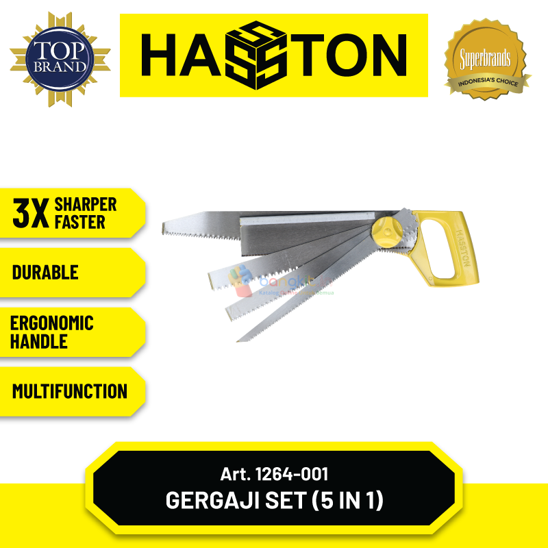 Hasston Gergaji Set 5 Macam Mata Serbaguna (1264-001)