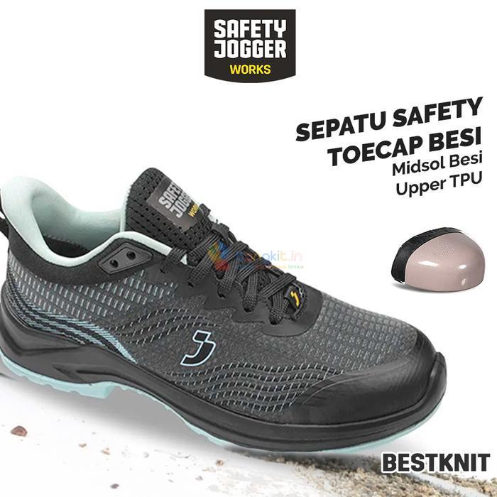 Sepatu Safety Jogger Works Bestknit S1P Sepatu Proyek Sepatu Pekerja Wanita Steel Toecap Anti Slip R