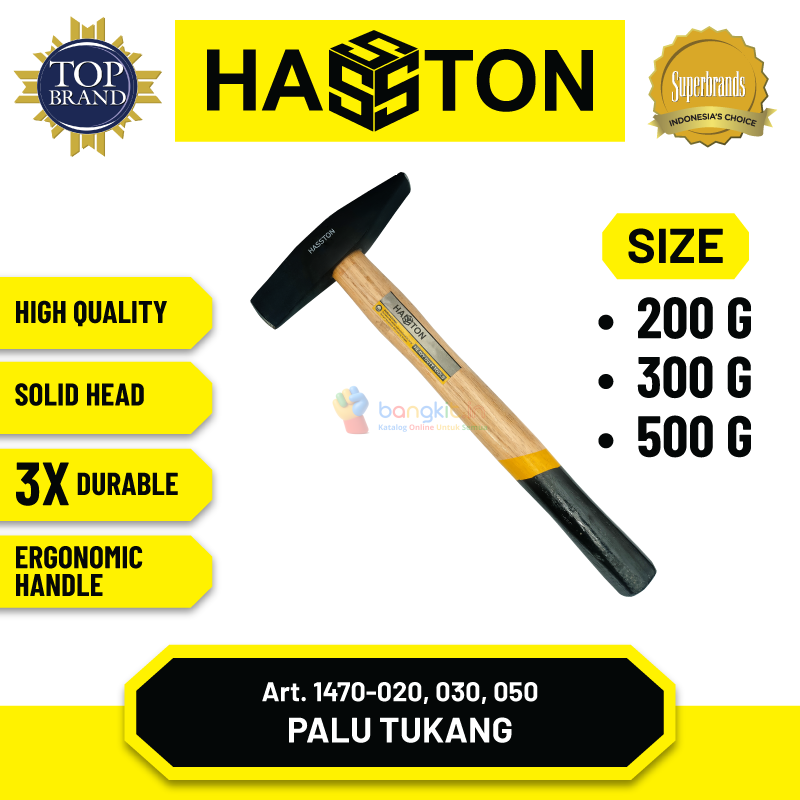 Hasston Hammer Ketok Karat Gg. Kayu / Palu Chipping (1470)