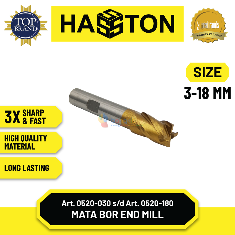 Hasston Mata Bor End Mill / Milling Cutter (0520)