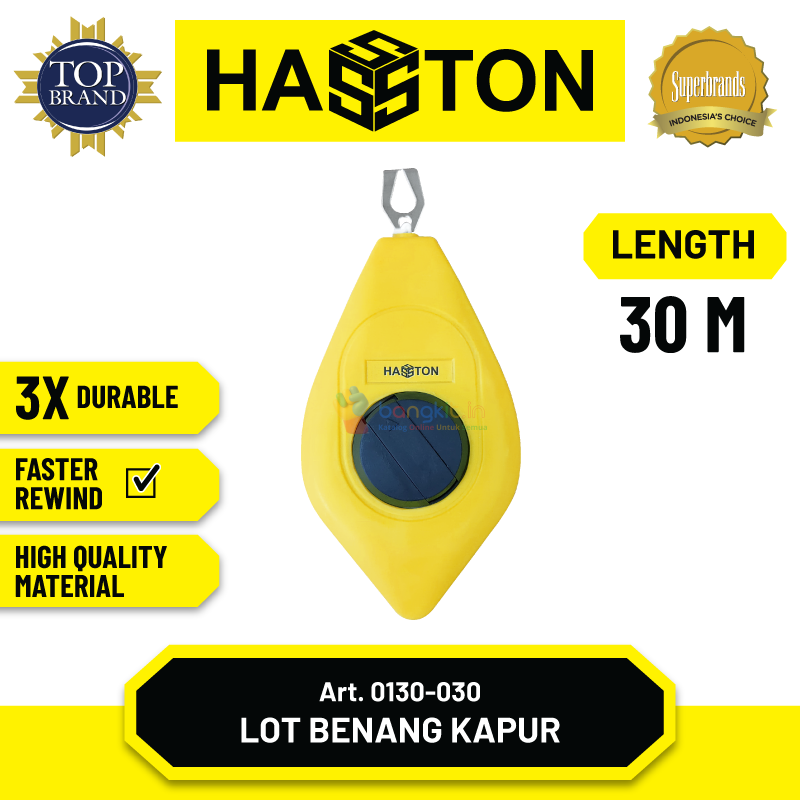 Hasston Penggaris Benang / Chalk Line 30m (0130-030)