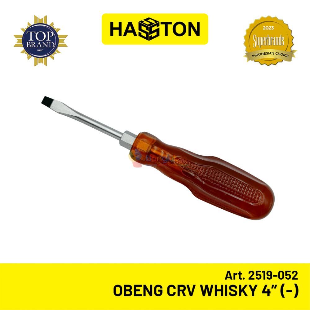 Hasston Obeng Plastik CRV Wishki 4" x6mm/ Screwdriver (-) (2519-052)