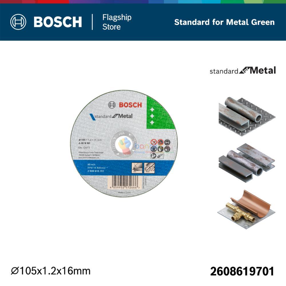 BOSCH Mata Gerinda Potong Logam 4" / Standard for Metal 4" Green Cutting Disc - 2608619701