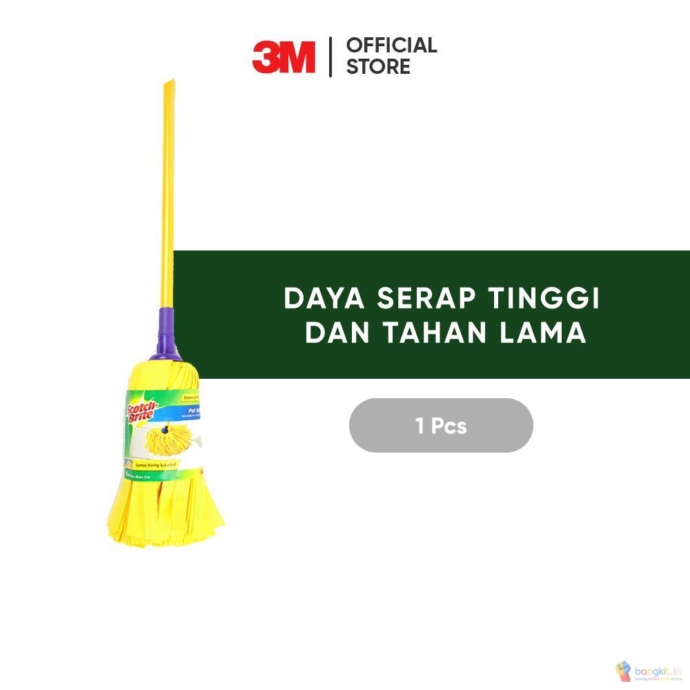 3M™ Scotch-Brite™ Pel Strip Kuning, Daya serap tinggi dan tahan lama, 1 pc, Untuk pel lantai