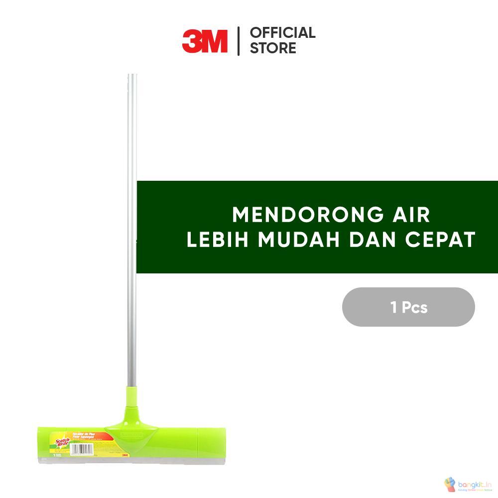 3M™ Scotch-Brite™ Pendorong Air Karet, Mendorong air lebih mudah dan cepat, 1 pc, Medium, Untuk membersihkan noda di lantai