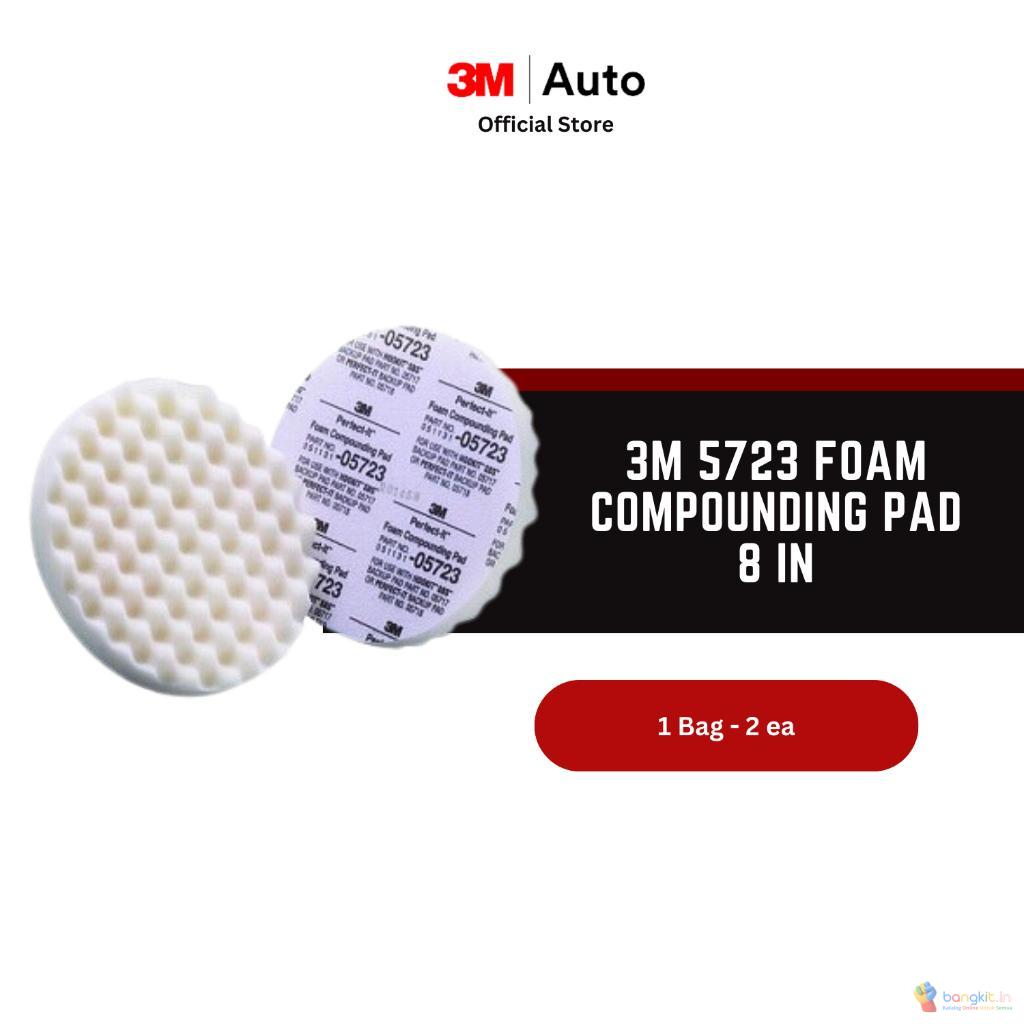 3M 5723 Foam Compounding Pad 8 in - 1 Bag isi 2 Pad - Abu