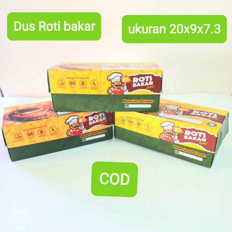 (50 pcs)kardus kemasan roti bakar //Dus roti bakar