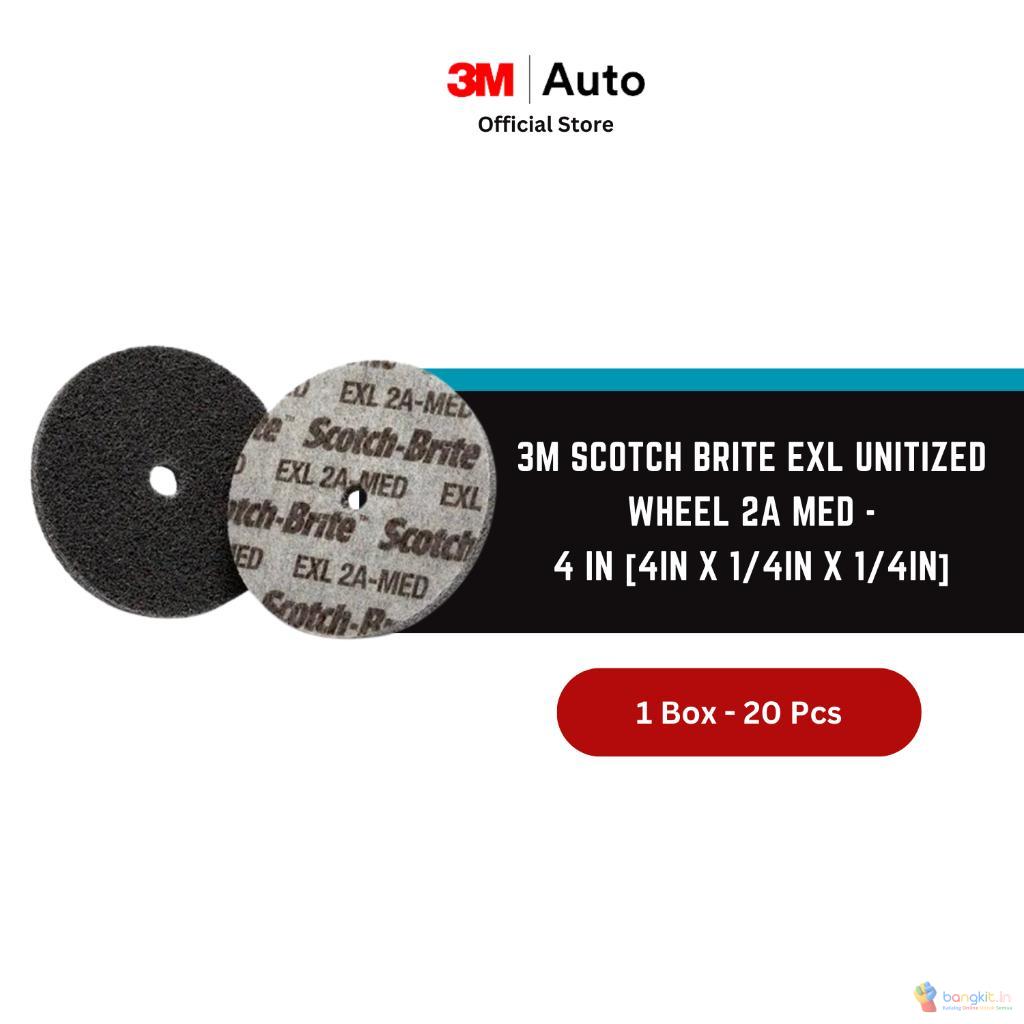 3M Scotch-Brite EXL Unitized Wheel 2A MED - 4 in