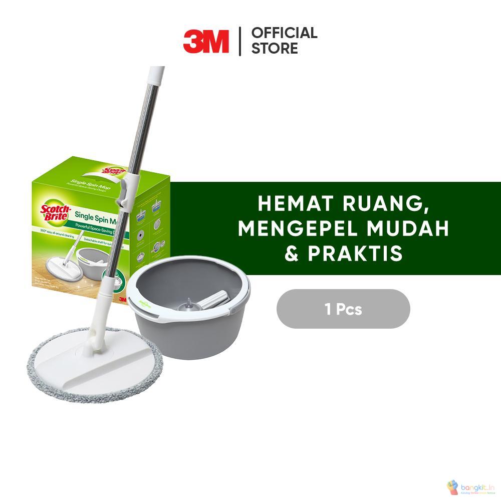 3M™ Scotch-Brite™ Spin Mop, Hemat Ruang, Praktis, 1 pc, Untuk berbagai permukaan lantai