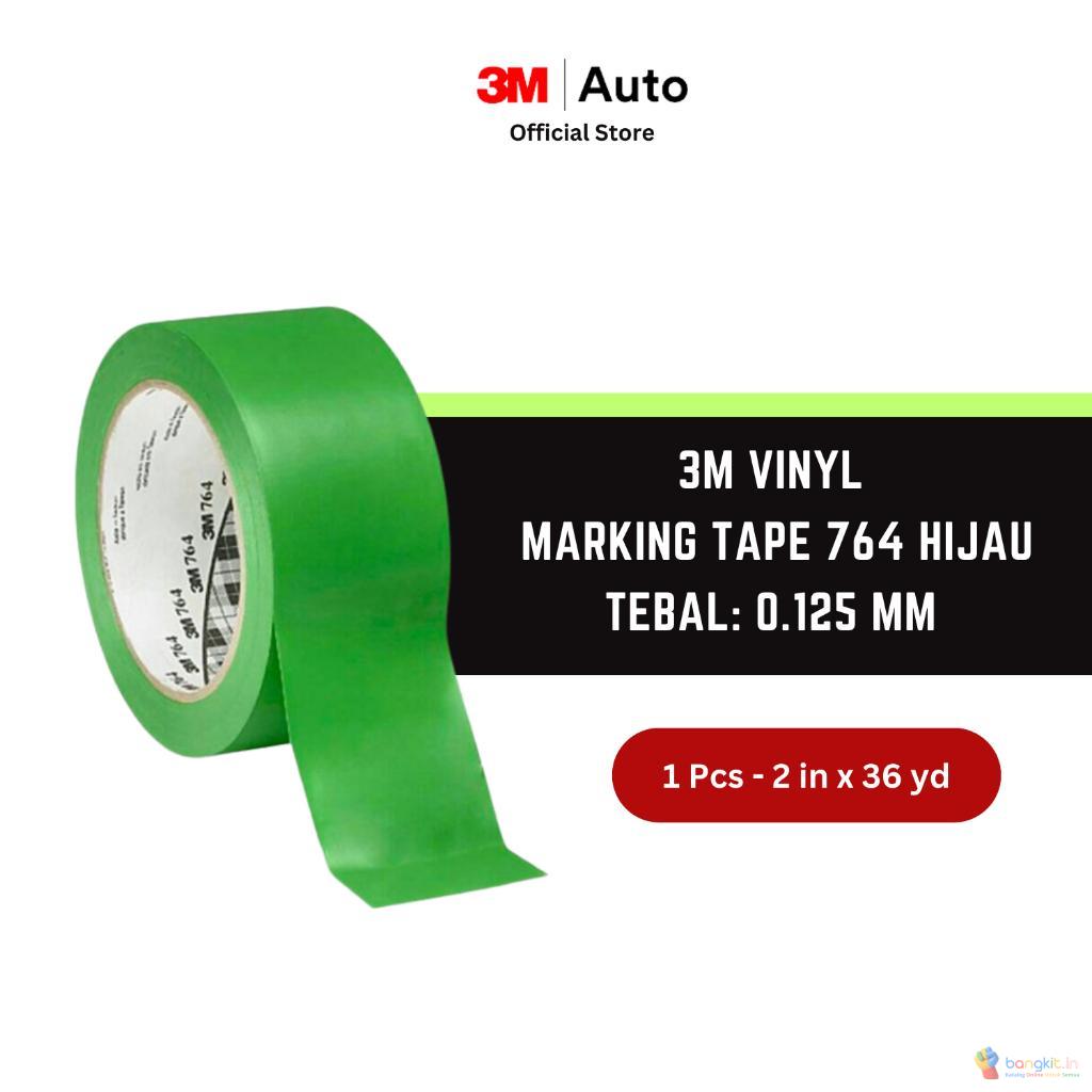 3M Vinyl Marking Tape 764 Hijau, 48mm x 33m, tebal: 0.125 mm