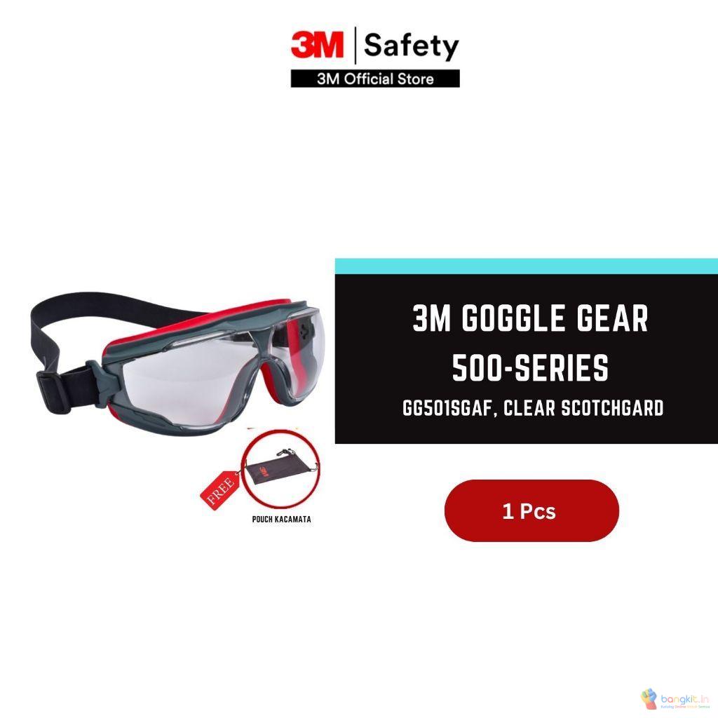 3M Goggle Gear, 500-Series, GG501SGAF, Clear Scotchgard
