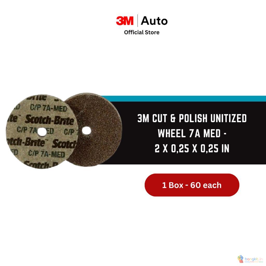 3M Cut & Polish Unitized Wheel 7A MED - 2 x 0,25 x 0,25 in