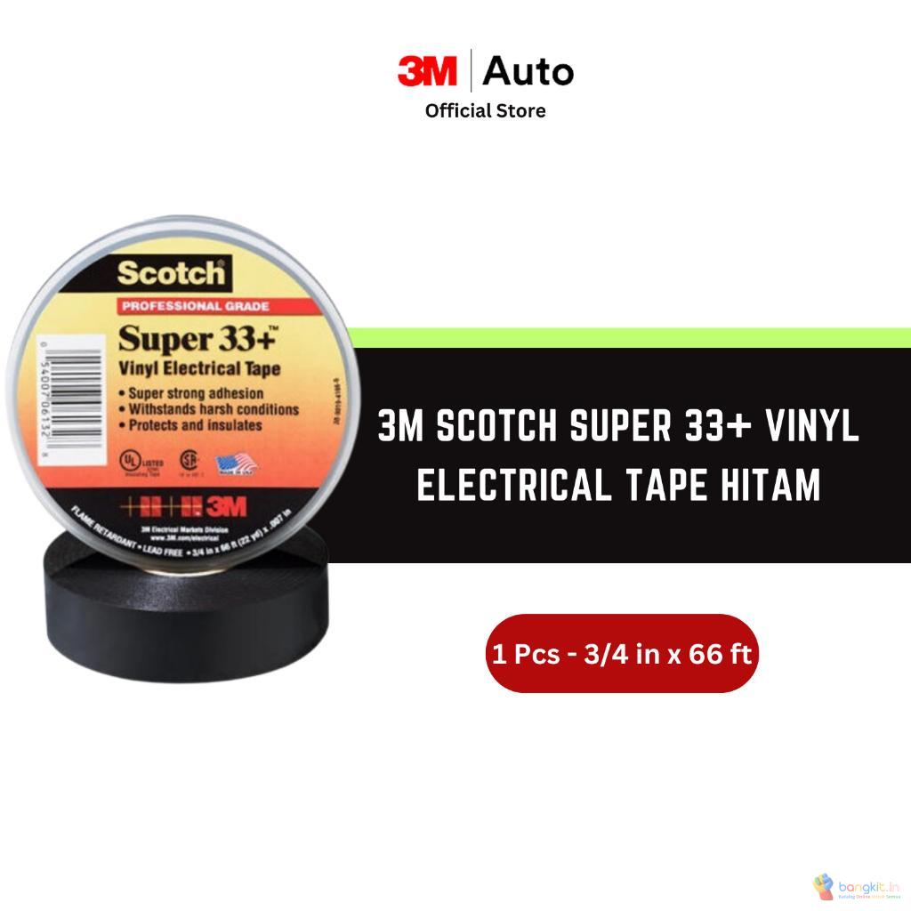 3M Scotch Super 33+ Vinyl Electrical Tape Black 0.75 inch x 66 ft