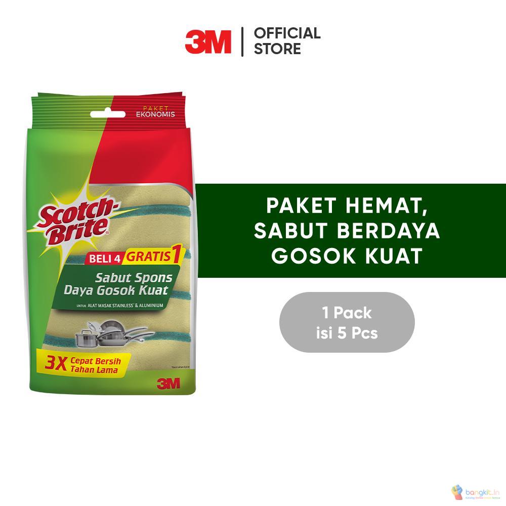 [TNM] Scotch-Brite Sabut Spons isi 5