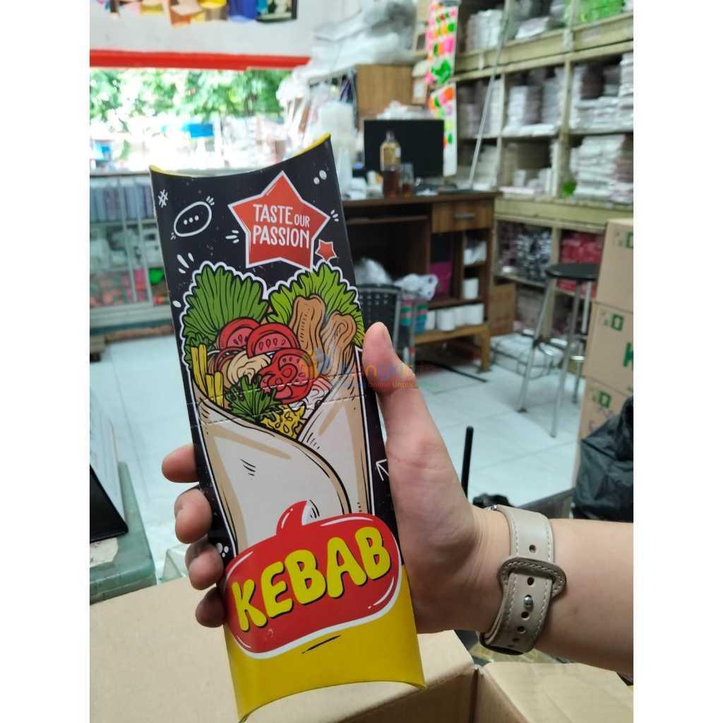 [50 biji] Bungkus Kebab motif | kemasan kebab kantong kebab murah | bungkus kebab | kertas kebab beberapa varian gambar
