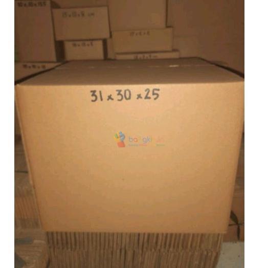 kardus 31x30x25 cm dus polos luar dalam