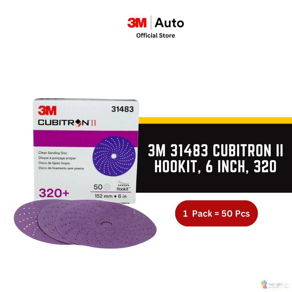 3M 31483 Cubitron Ii Hookit, 6 Inch, 320 - 1 Pack - isi 50 pcs