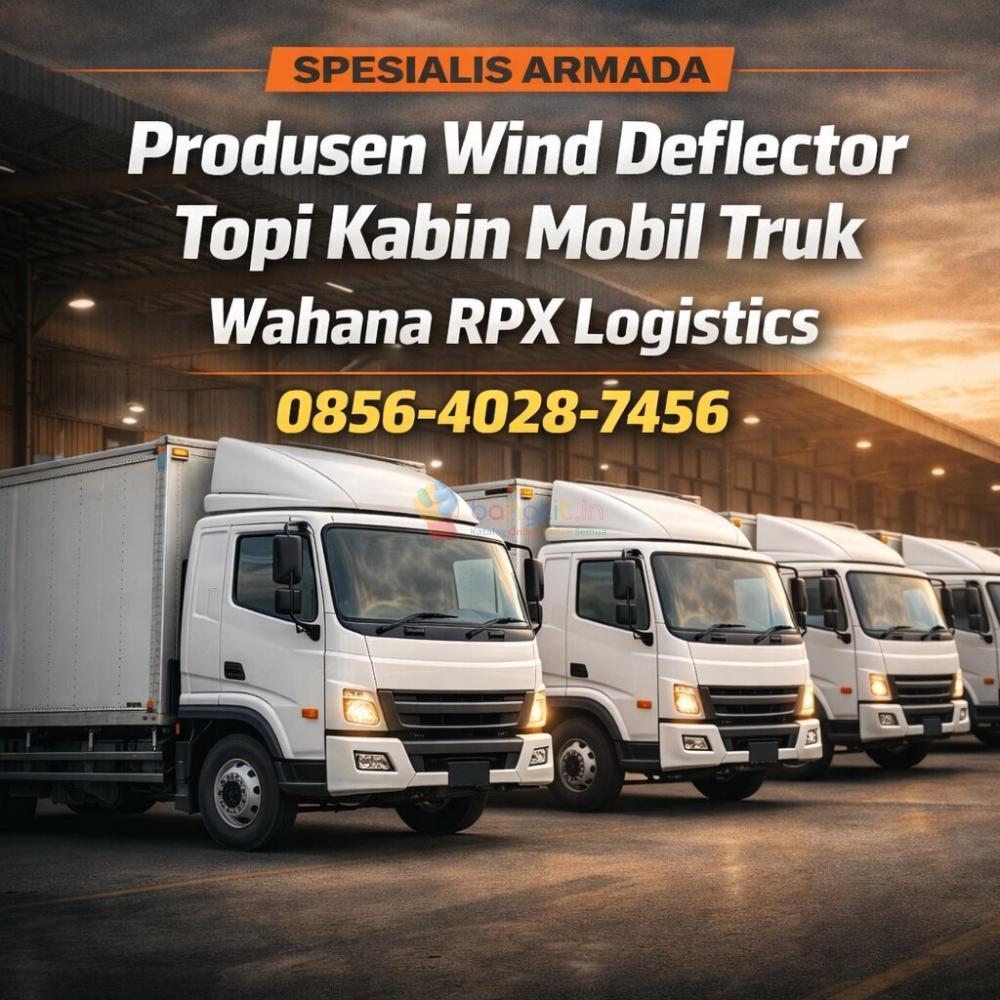 Spesialis Armada | 0856-4028-7456 Produsen Wind Deflector Topi Kabin Mobil Truk Wahana RPX Logistics