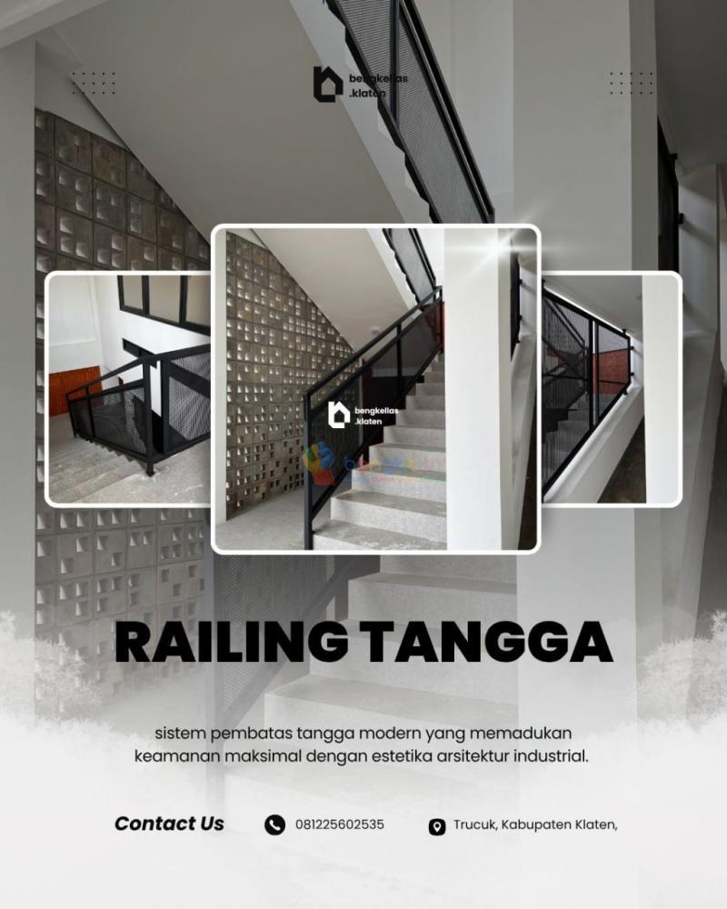 WA 0812-2560-2535, Jasa Railing Tangga Besi Minimalis Klaten