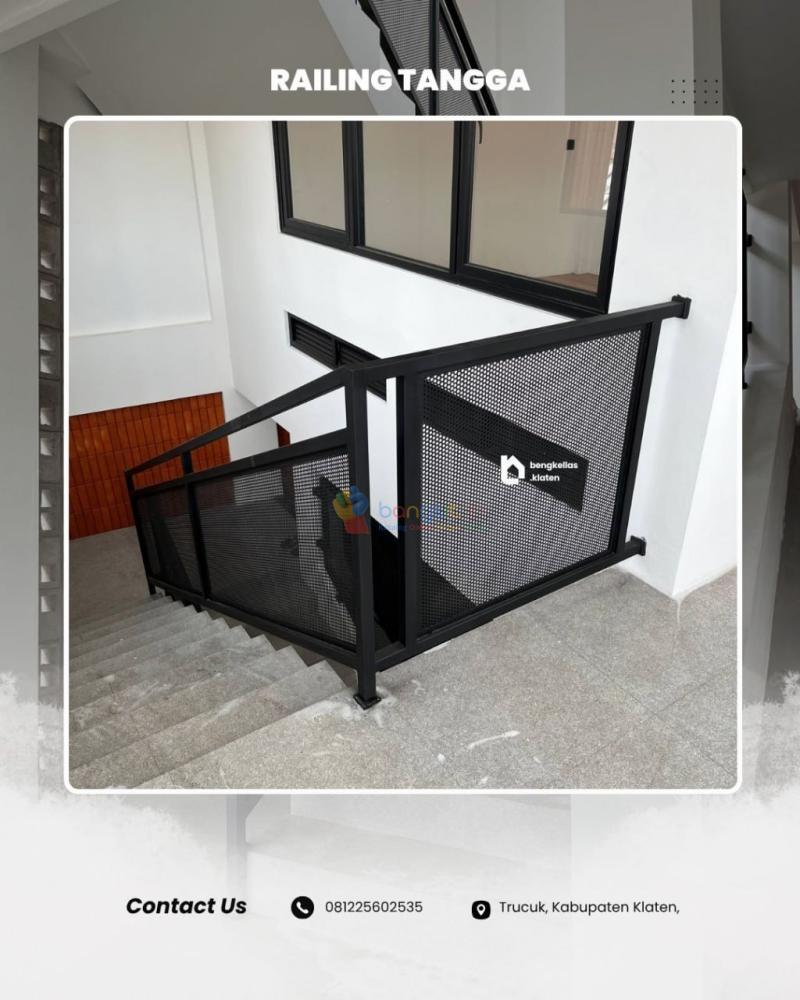 WA 0812-2560-2535, Desain Railing Tangga Besi Minimalis Klaten