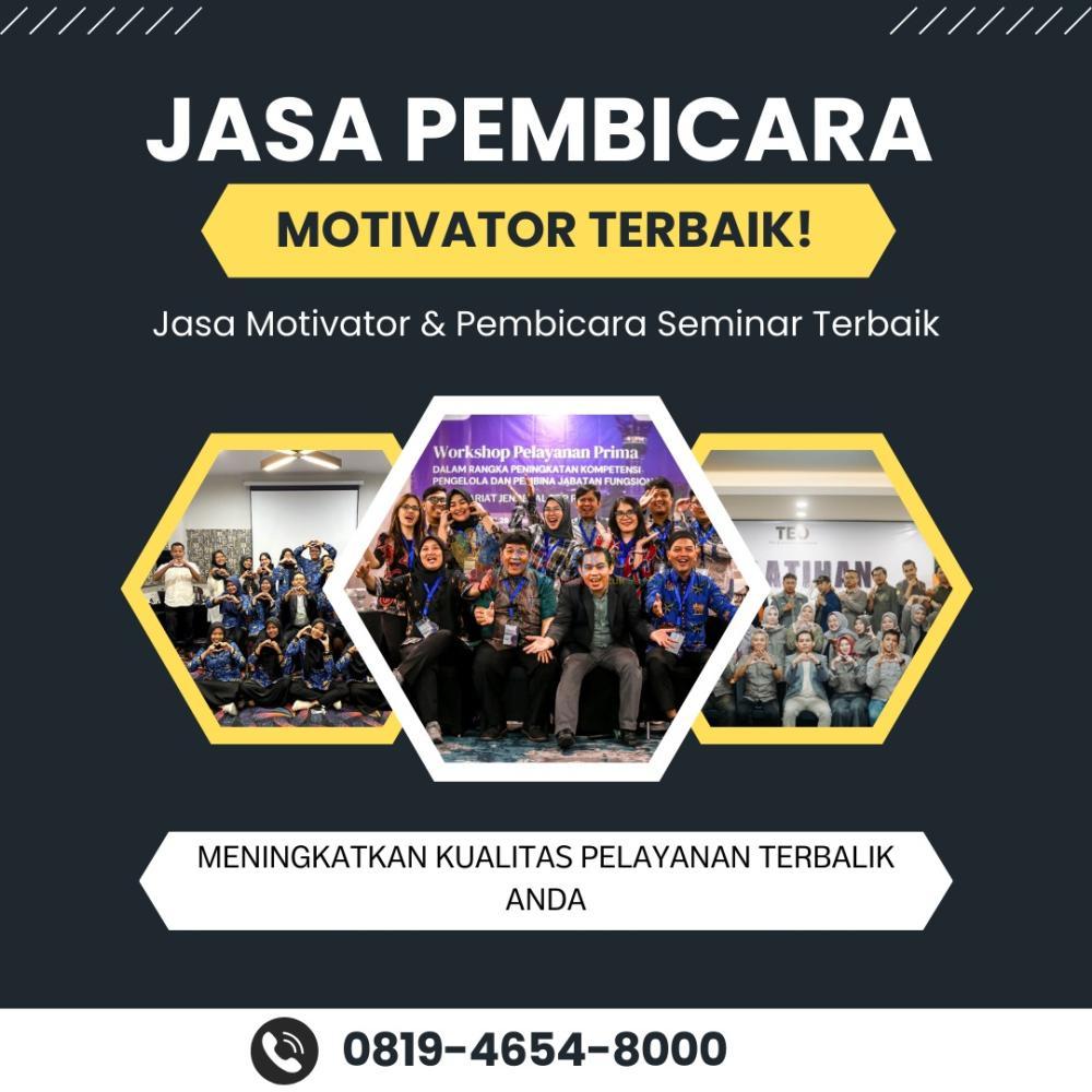 Narasumber Motivator Bimtek Pacitan, Coach Wahyudi SMT (0819-4654-8000)