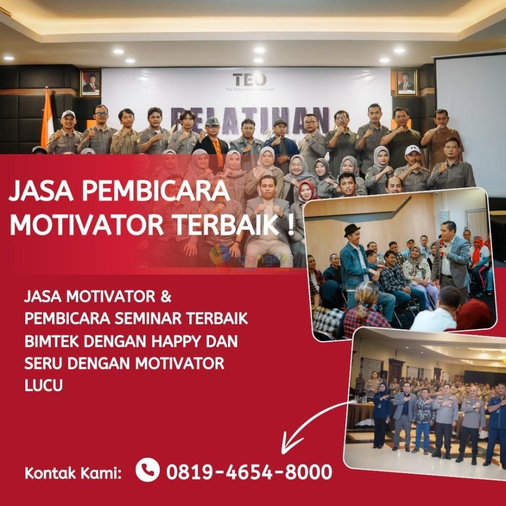Narasumber Motivator Bimtek Bojonegoro, Coach Wahyudi SMT (0819-4654-8000)