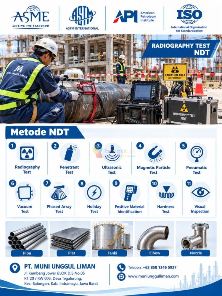 Jasa NDT Radiography Test Nozzle Daerah di Indramayu