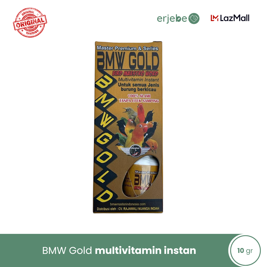 erjebe Bmw Gold Vitamin Harian Burung Untuk Semua Jenis Burung
