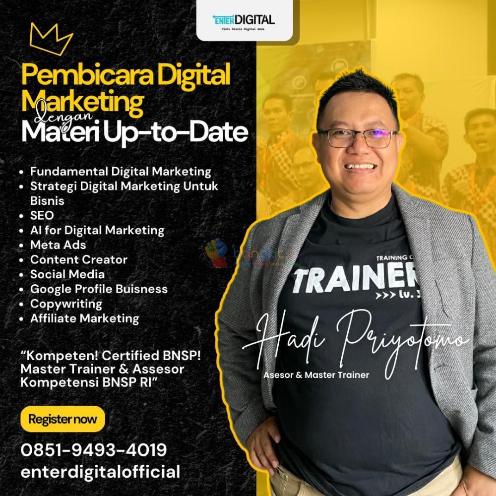 TOP.1! HUB : 0851-9493-4019,  Online Narasumber Digital Marketing Mojokerto