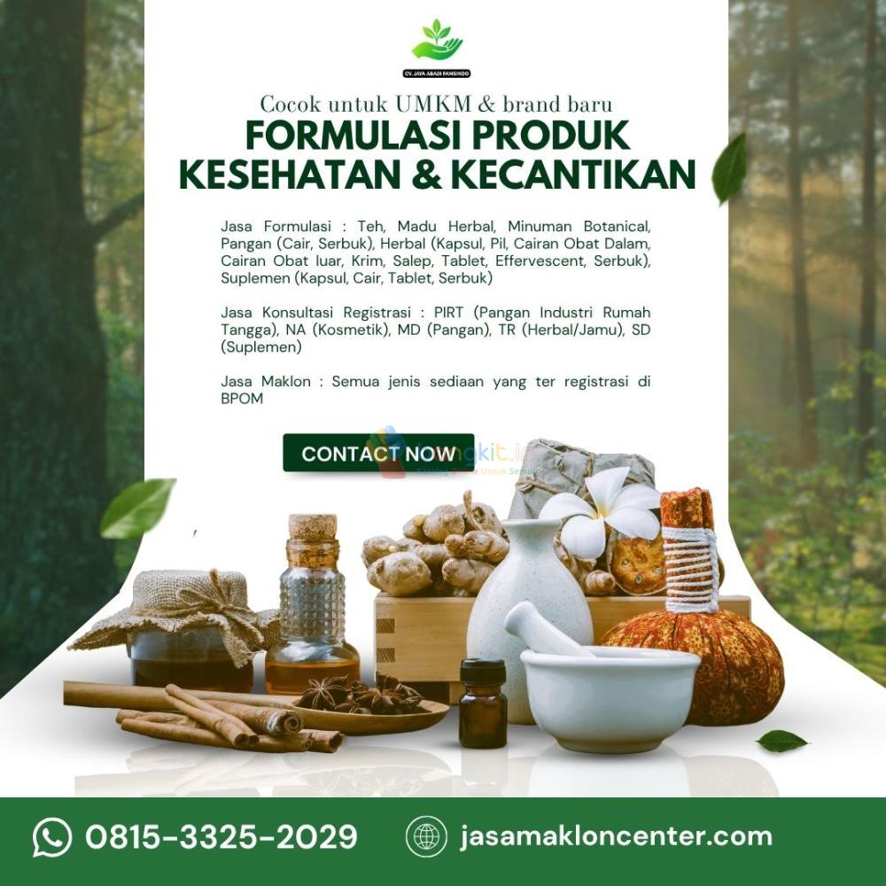 PRAKTIS! TELP. 0815-3325-2029, Jasa Maklon Herbal Murah Mojokerto, Famsindo
