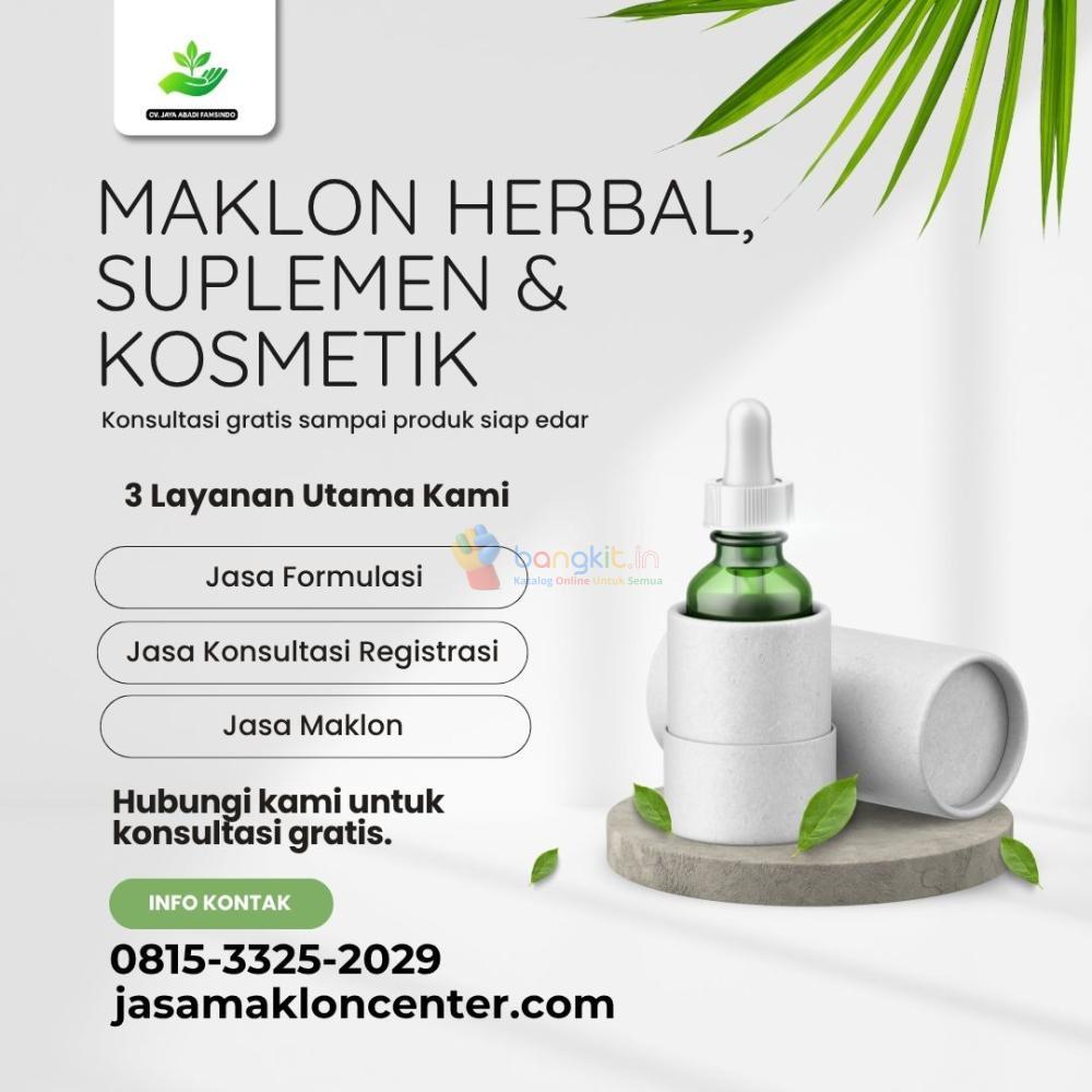 MUDAH! CALL 0815-3325-2029, Jasa Maklon Herbal BPOM Kota Depok, Famsindo