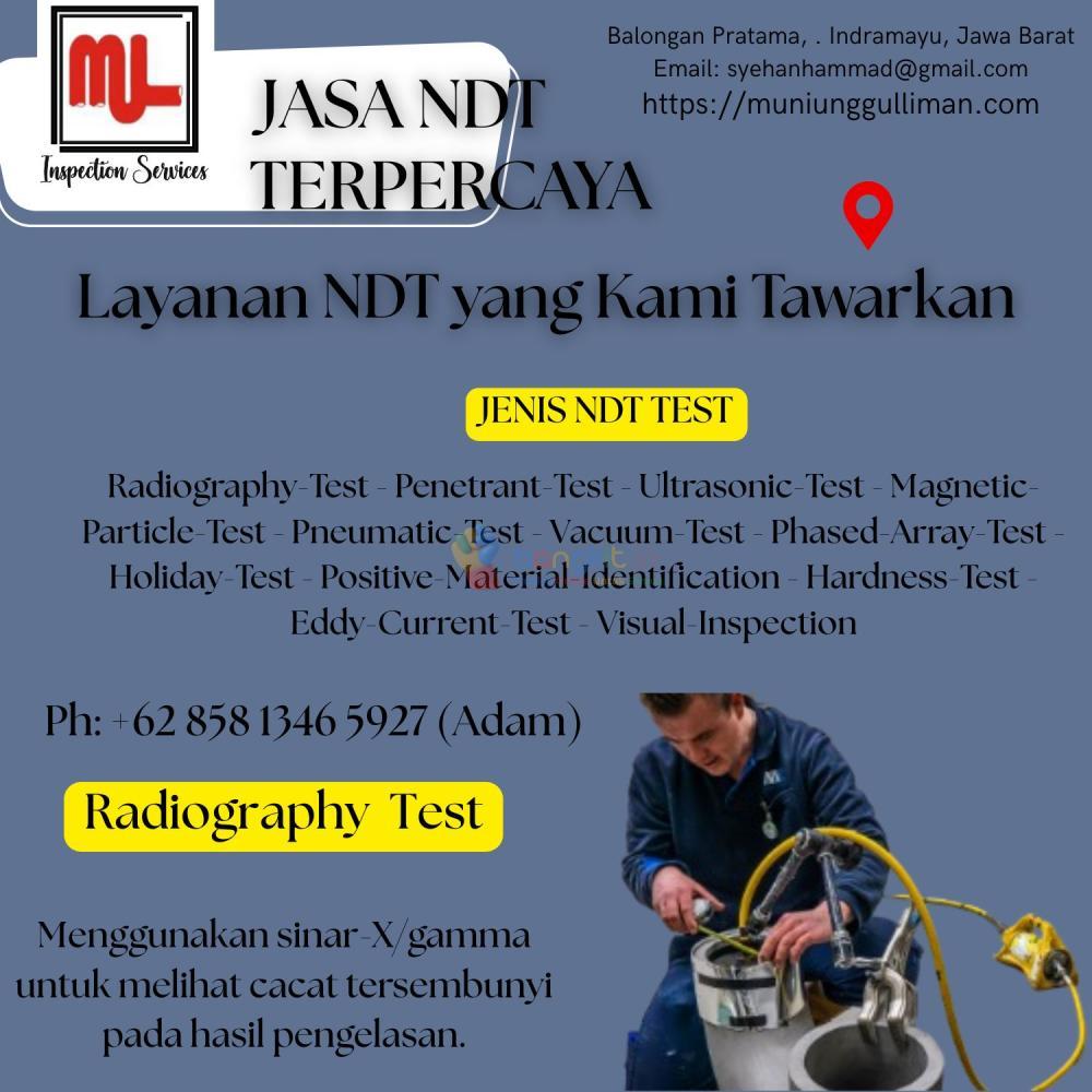 Kerja Mantap,0858-1346-5927 Jasa NDT Pengujian Radiografi,untuk Komponen boiler,Di Subang