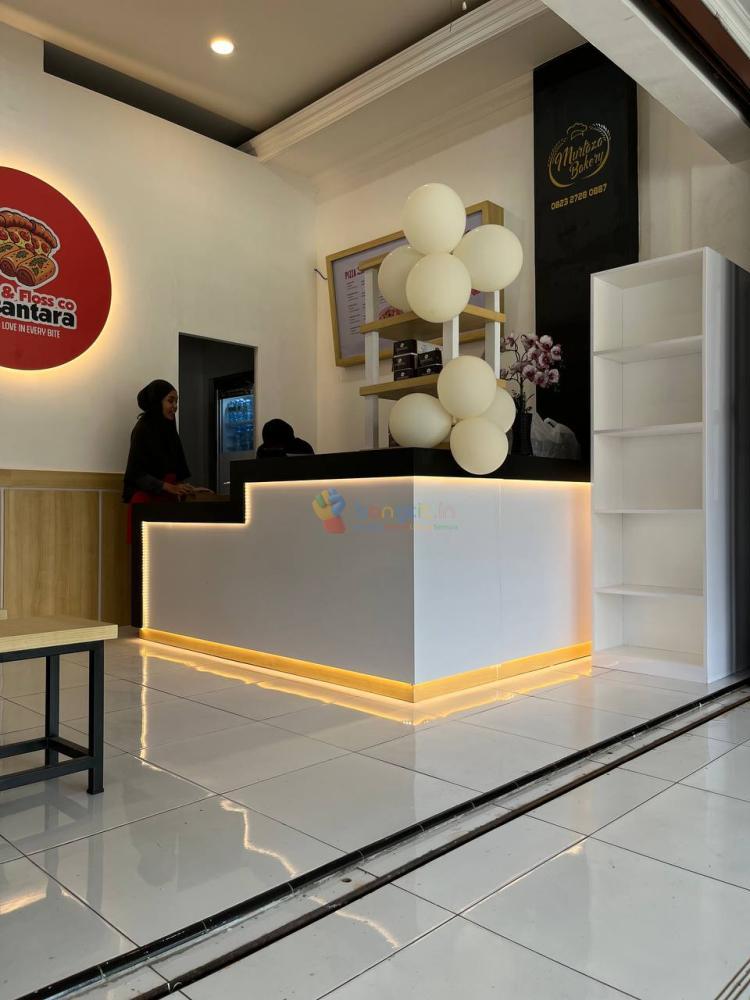 Custom Meja Kasir Resepsionis HPL : Karunia Interior Hpl Klaten