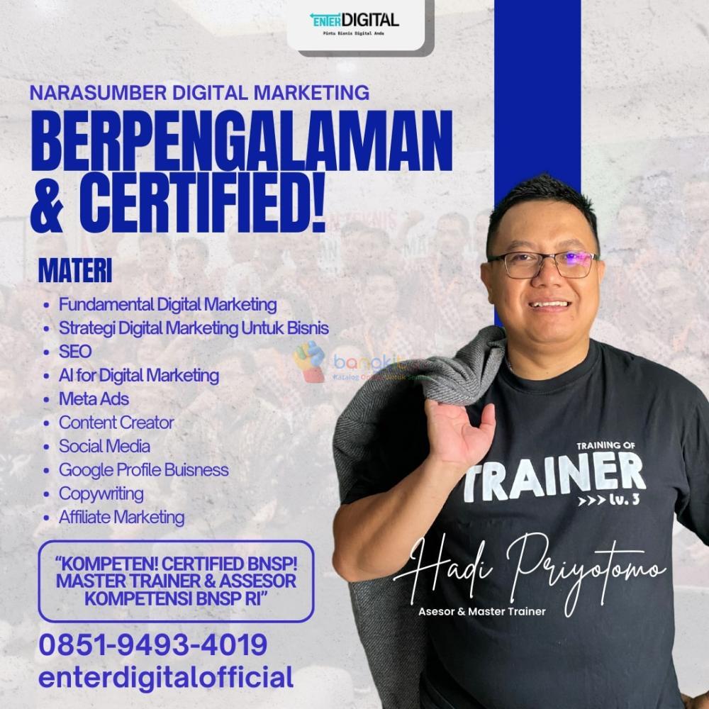 MENTOR AHLI! HUB : 0851-9493-4019,  Narasumber Profesional Coach Hadi Priyotomo Aceh Singkil