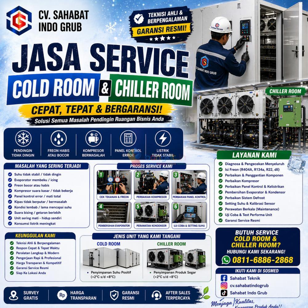Jasa Service Cold dan Chiller Room untuk wilayah Medan Petisah