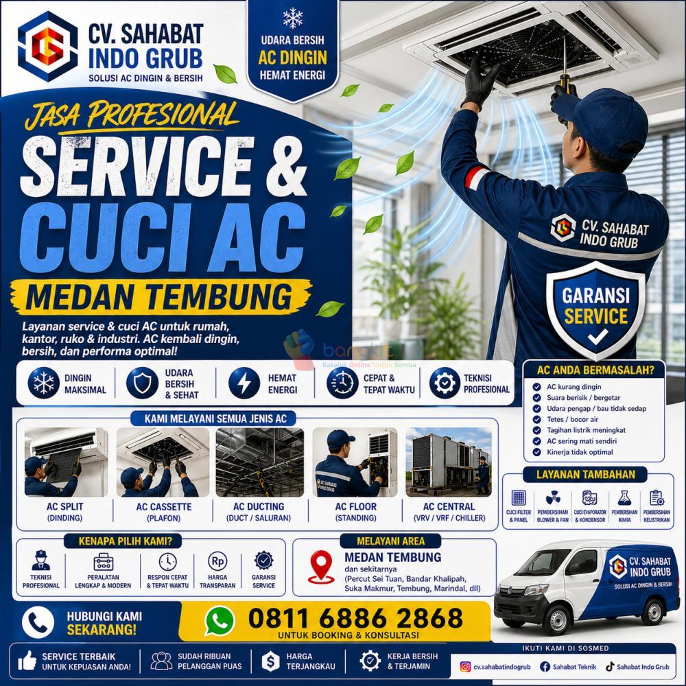 Service AC Rumah & Kantor di Tembung!