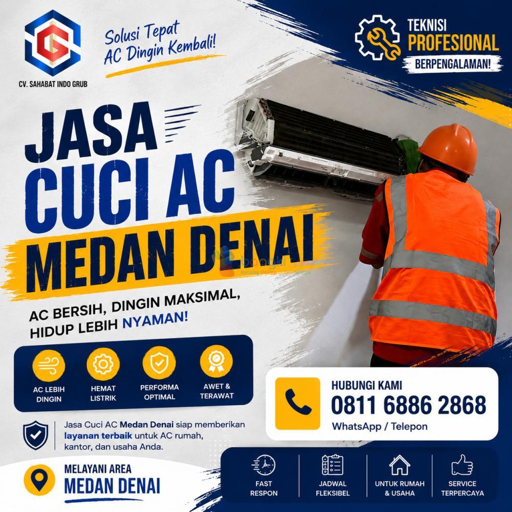 Jasa Cuci AC Medan Denai dan Sekitarnya Siap Panggilan