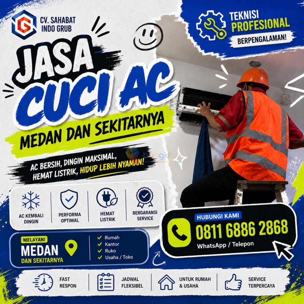 Jasa Cuci AC Medan dan Sekitarnya Harga Hemat Kualitas Terbaik